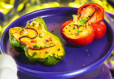 Poivrons farcis à l’omelette